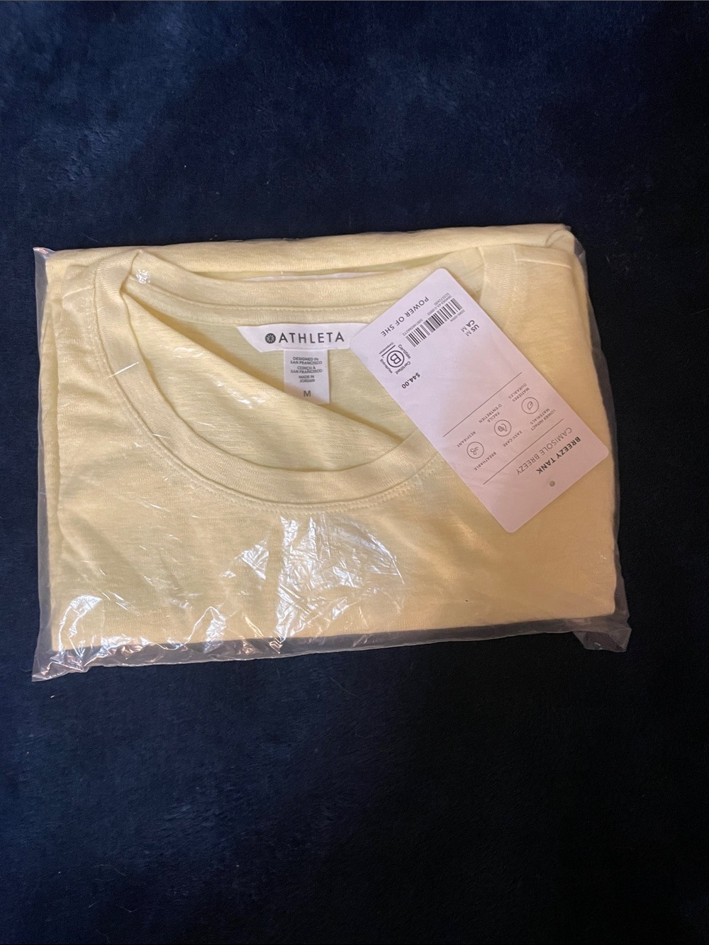 Athleta Pale Yellow Short-Sleeve  Tee